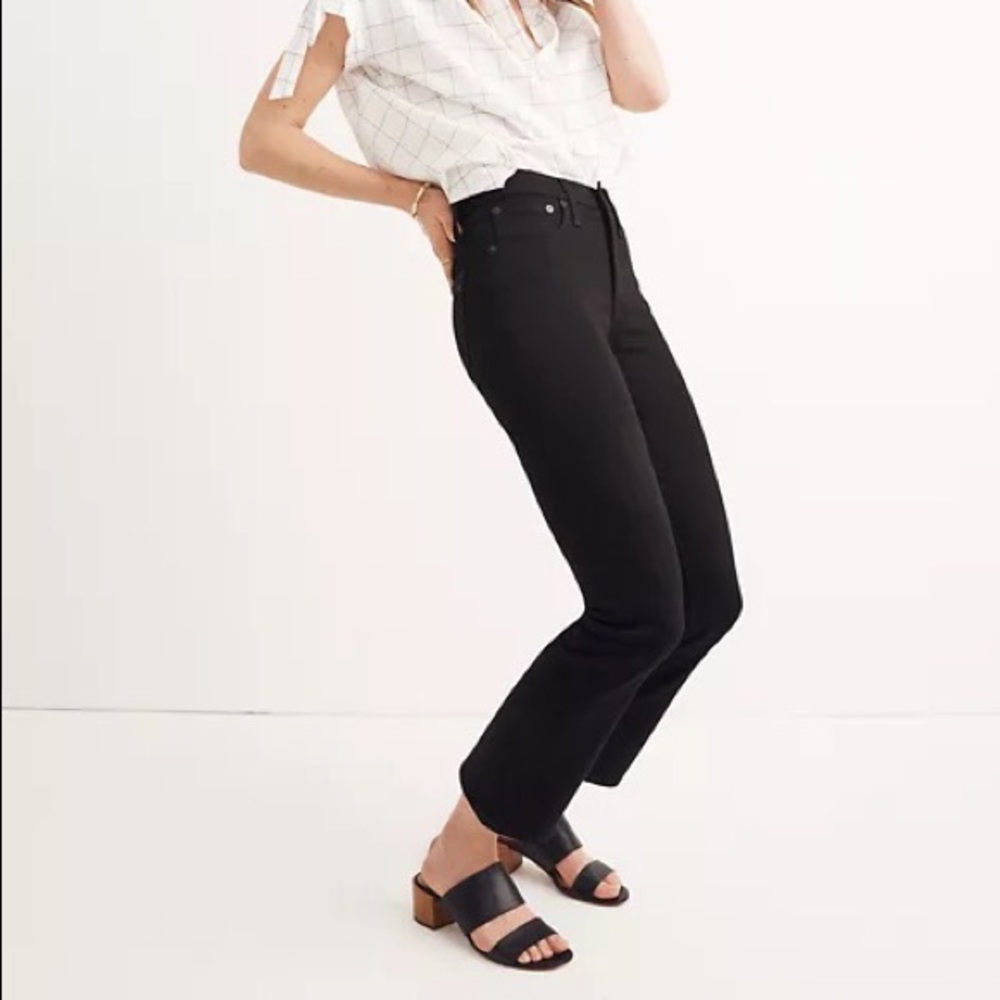 Madewell Black Cali Demi Boot Jeans